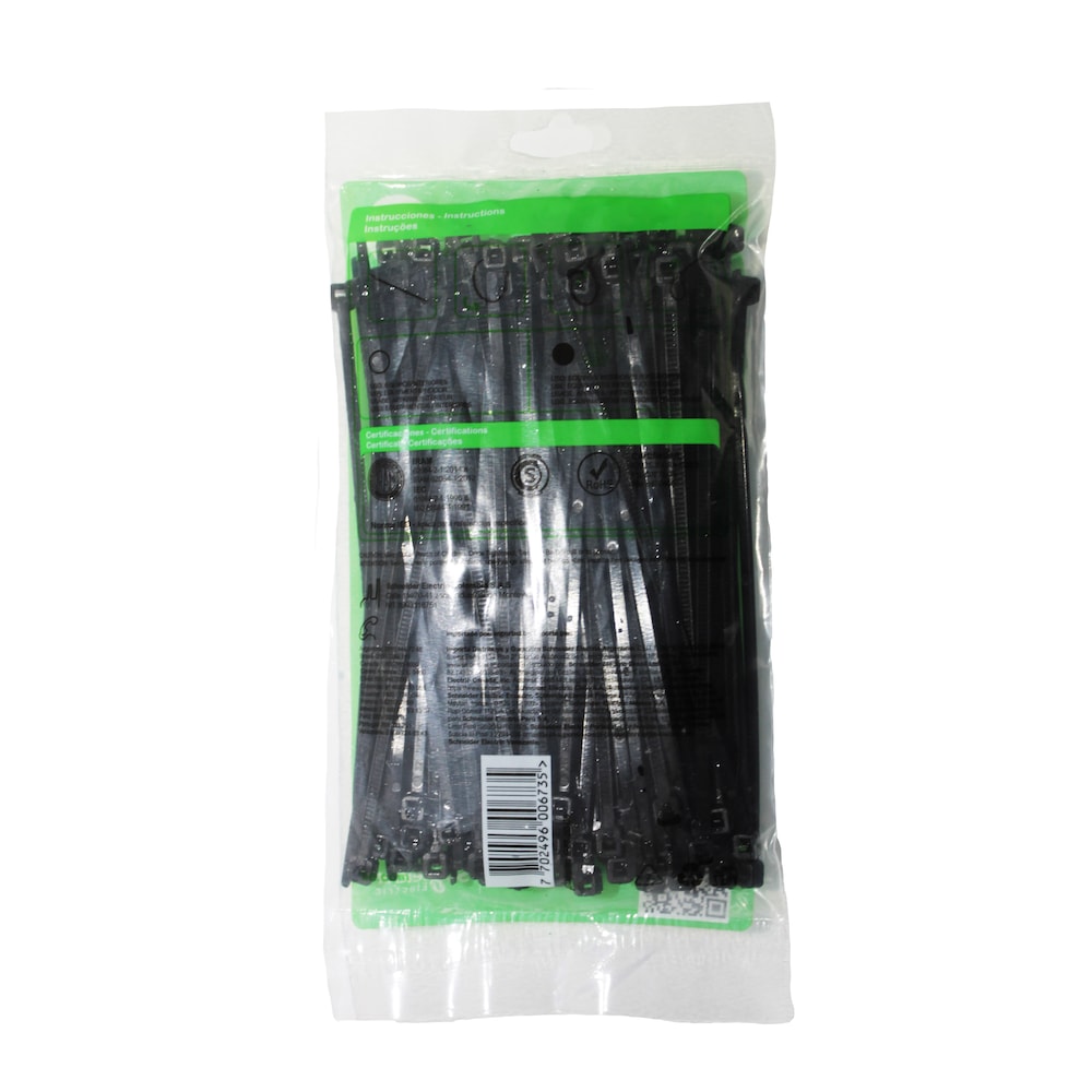 Collier de serrage robuste Dexson 15 cm x 3,2 mm, noir (lot de 100)