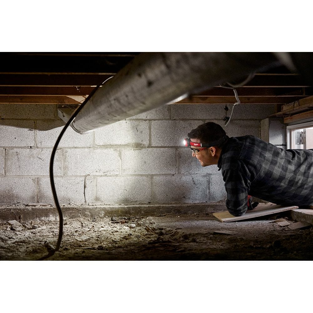 450 Lumens LED USB Internal Rechargeable Magnetic Hard Hat Headlamp and Task Light