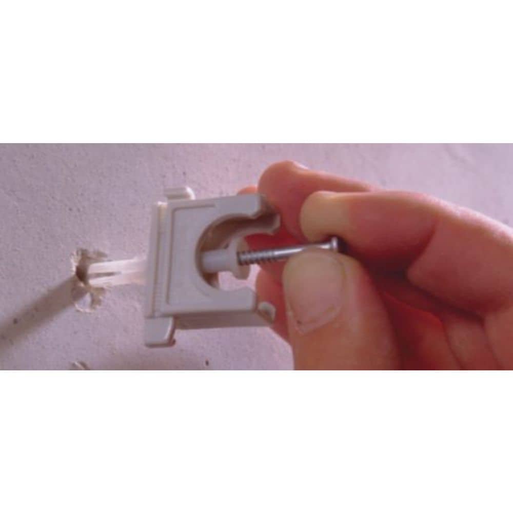 1/4 inch x 2-1/16 inch Nylon Flat Head Phillips Impact Anchors with Screw (100-Pack)