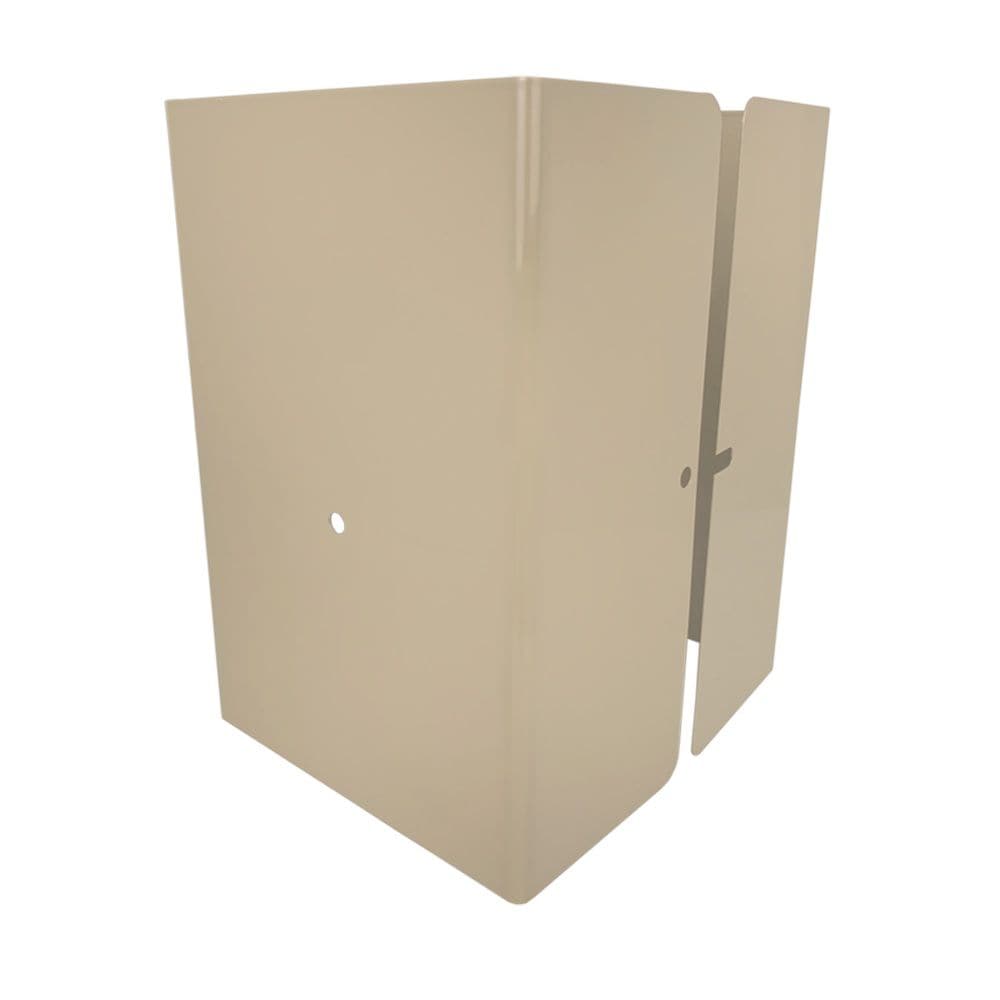 4 in. x 4 in. x 1/2 ft. H Clay Galvanized Steel Pro-Series Mailbox and Fence Post Guard