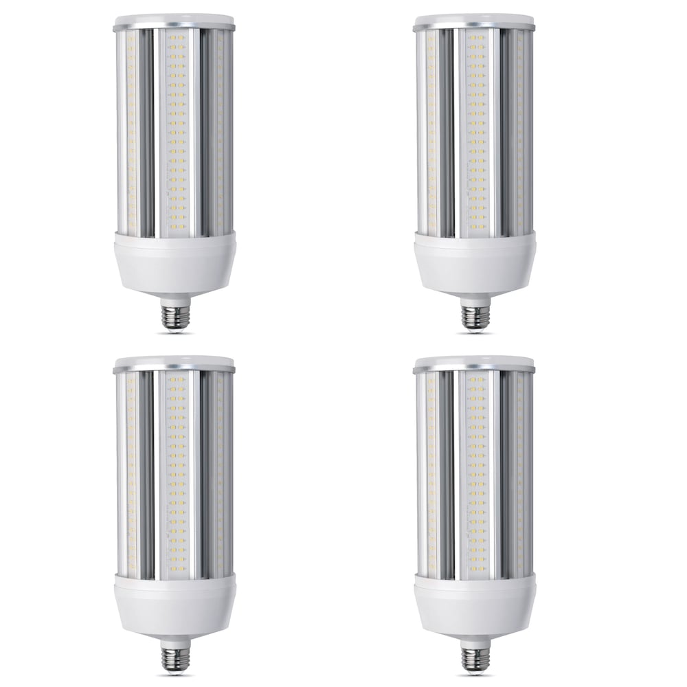 1000-Watt Eq CornCob E26 Base w/E39 Mogul Adaptor High Output LED Light Bulb 5000K Daylight (4-Pack)
