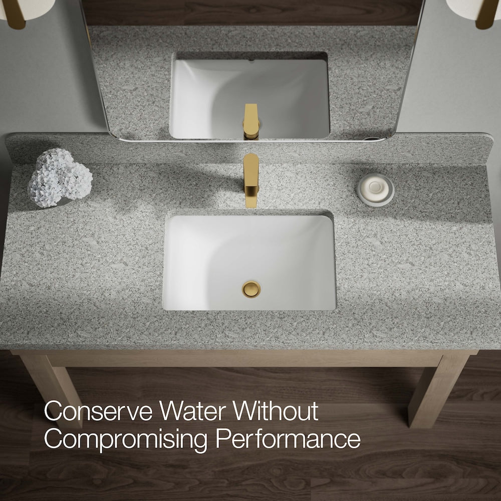 Robinet de lavabo de salle de bain à poignée unique Hint en or