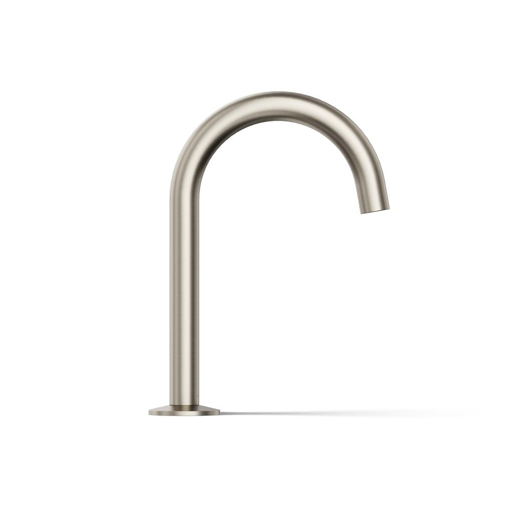 Composants Bec de lavabo de salle de bain avec design tubulaire, nickel