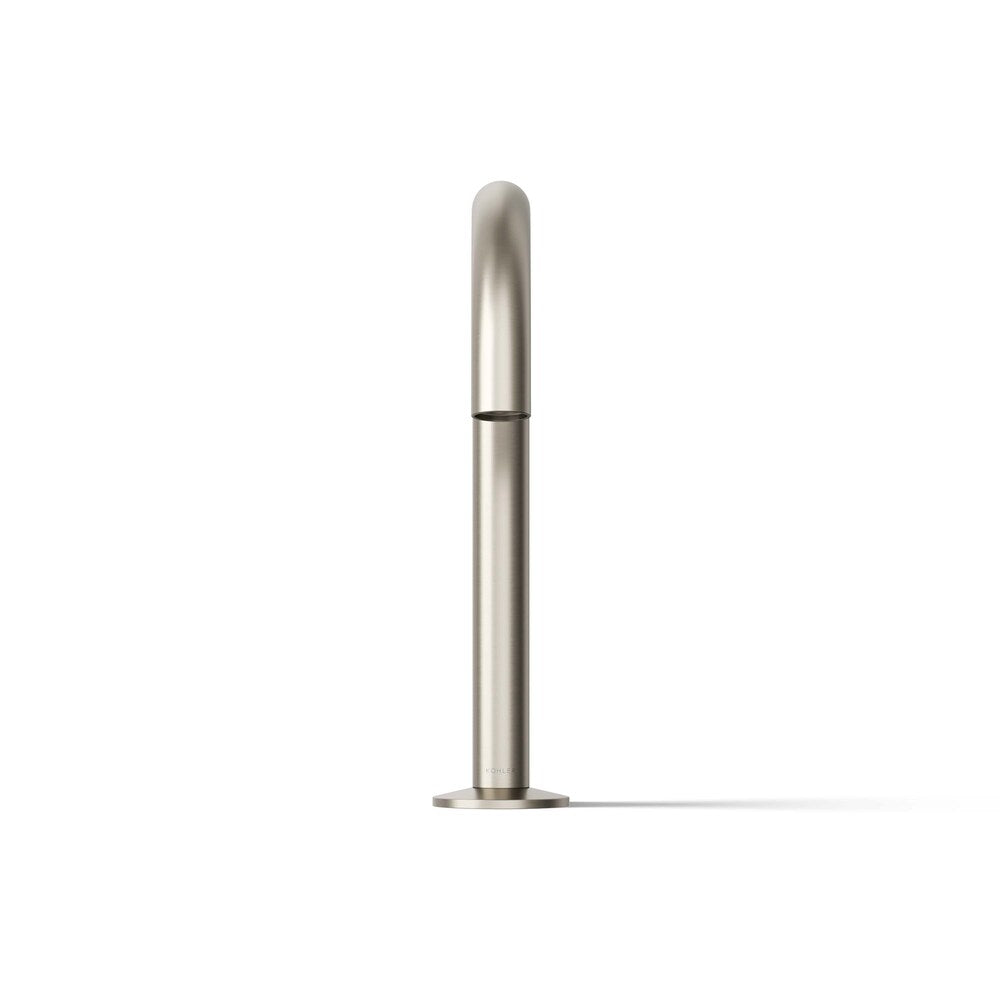 Composants Bec de lavabo de salle de bain avec design tubulaire, nickel