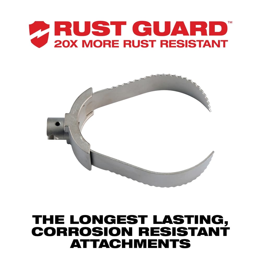 4 inch Root C-Cutter Drain Cleaning Tool for 7/8 inch Sectional Cable