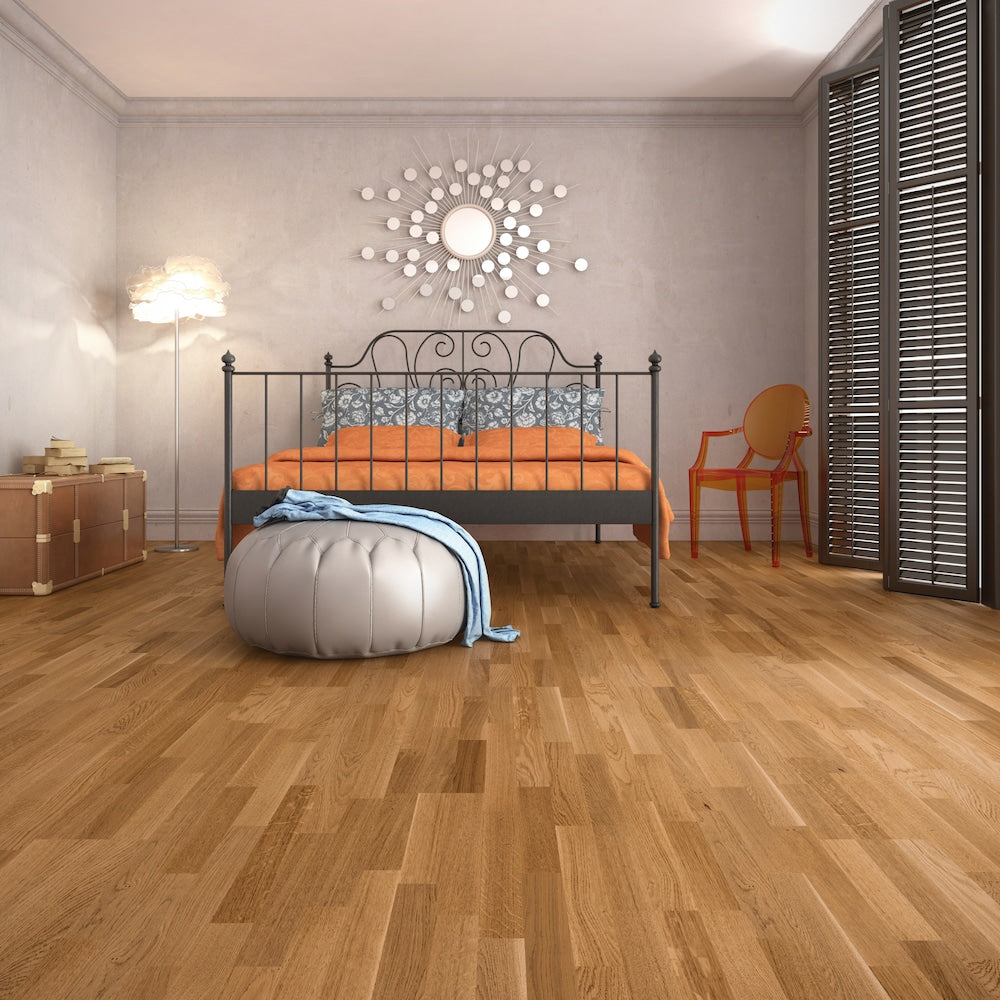 SQUARE EDGE 1/2-inch x 7-1/5-inchAmber Engineered Oak Hardwood Planks (38.61 sq. ft./case)