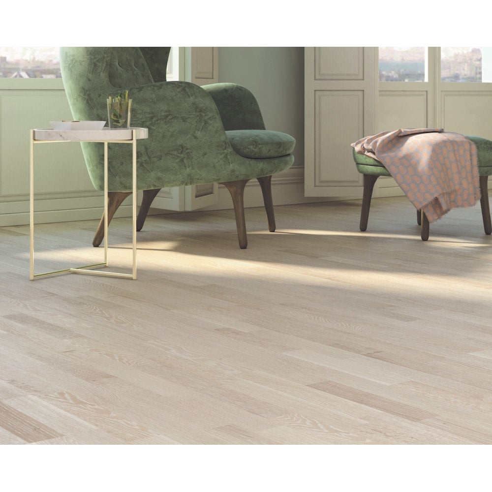 SQUARE EDGE 1/2-inch x 7-1/5-inch Ivory Engineered Oak Hardwood Planks (38.61 sq. ft./case)