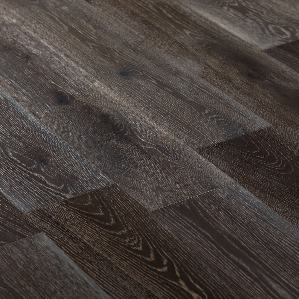 Sample-XXL French Oak Grey Smoke 3/8-inch T x 7.5-inch W x 6-inch L Engineered Hardwood Flooring