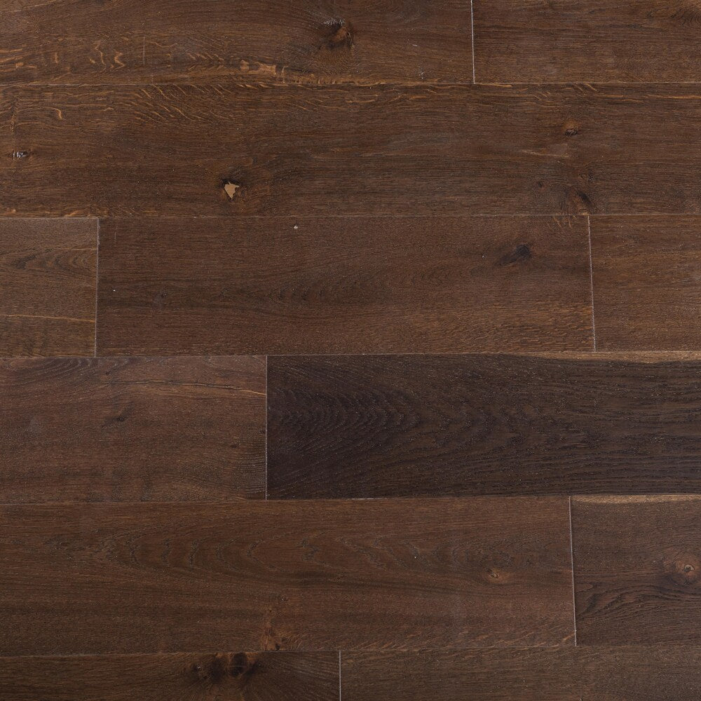 Sample-XXL French Oak Smoked 3/8-inch T x 7.5-inch W x 6-inch L Engineered Hardwood Flooring
