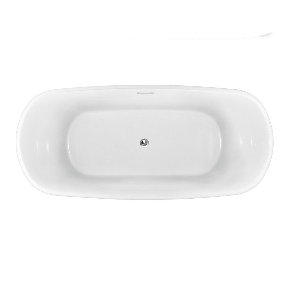 67 inch Streamline NPT9663CH Freestanding Bathtub with Internal Drain