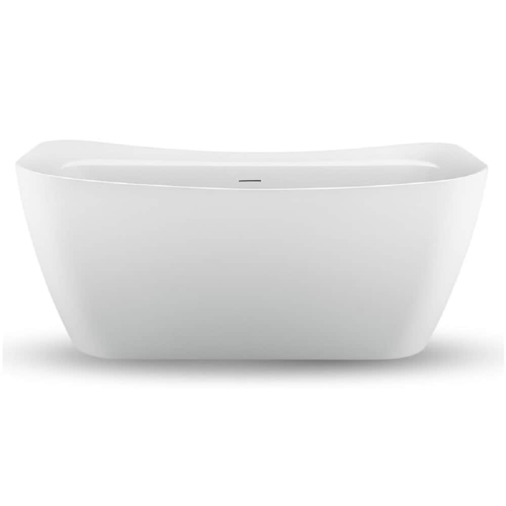 59 inch Streamline NPT91720CH Freestanding Bathtub with Internal Drain
