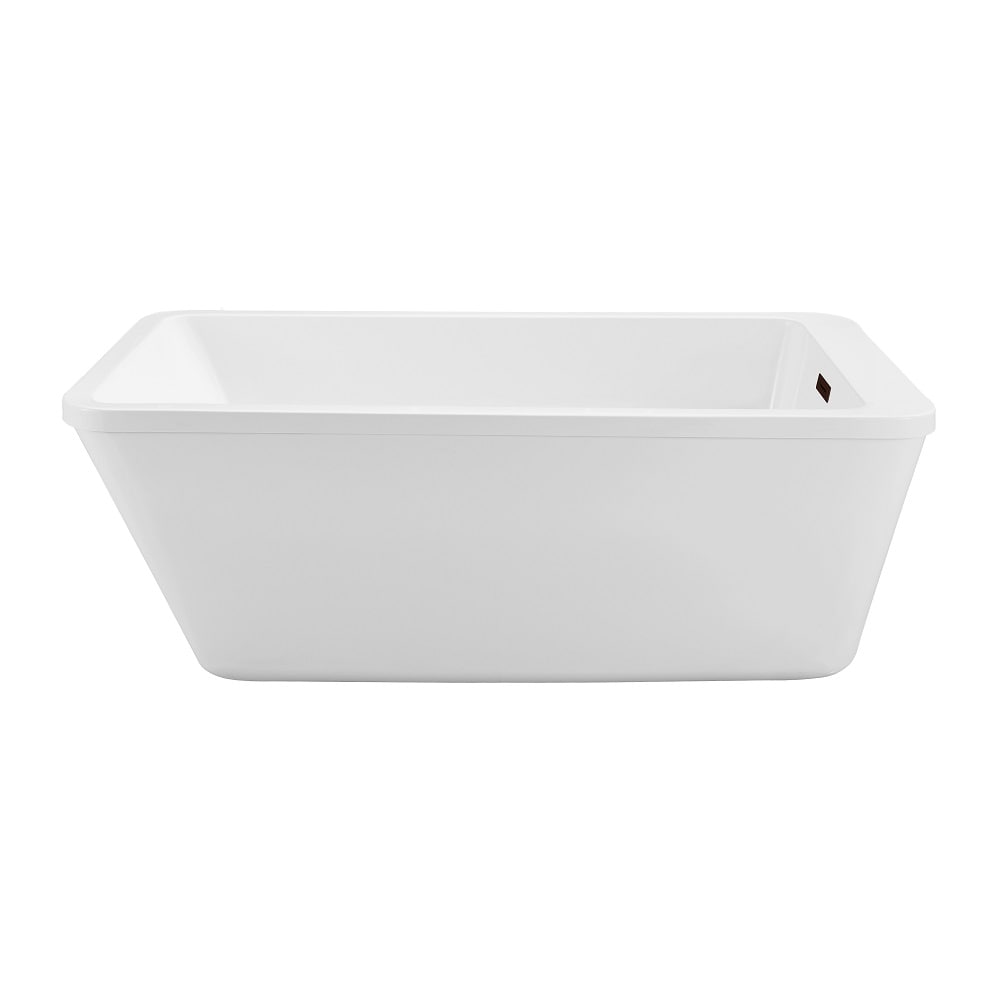 60 inch Streamline NPT9240ORB Soaking Freestanding Bathtub with Internal Drain