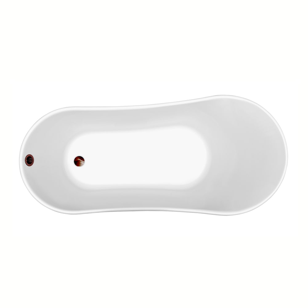 59 inch Streamline NPT9344ORB-ORB Clawfoot Bathtub with External Drain