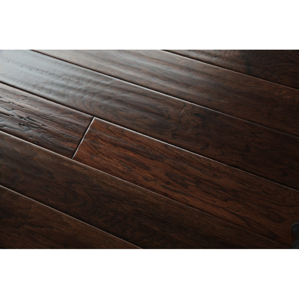Plancher, bois franc d'ingénierie, 1/2 po x 5 po x longueurs variables, Hickory Houston (26,48 pi2/boîte)