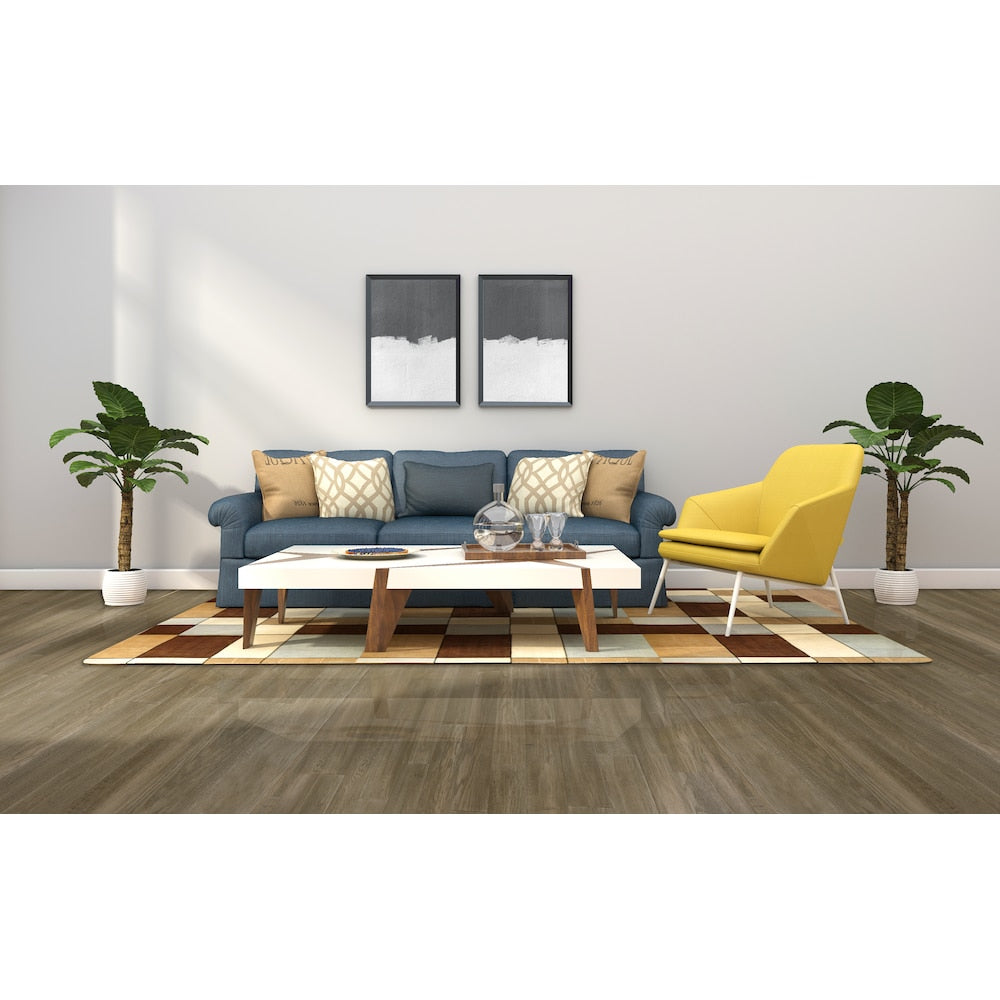 Chêne blanc gris fumée 1/2 po x 5 po x longueur variable Eng. Plancher de bois franc (26,25 pi²/caisse)