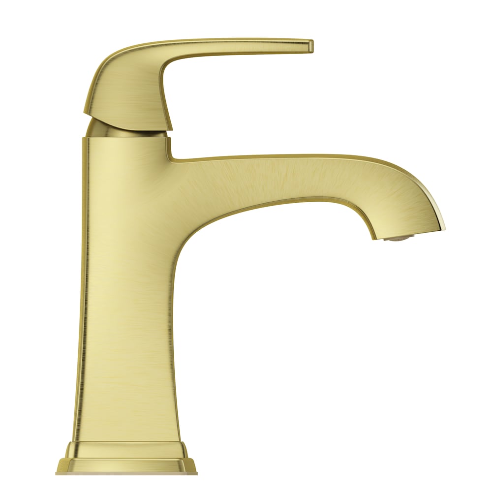 Bloor Single Handle 1 or 3 Hole Brushed Gold Bathroom Sink Faucet/Tap
