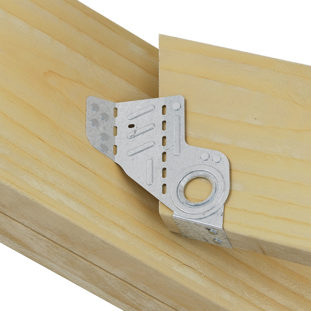 Étrier de chevron réglable sur le terrain léger LSSR pour bois de construction nominal 2x6