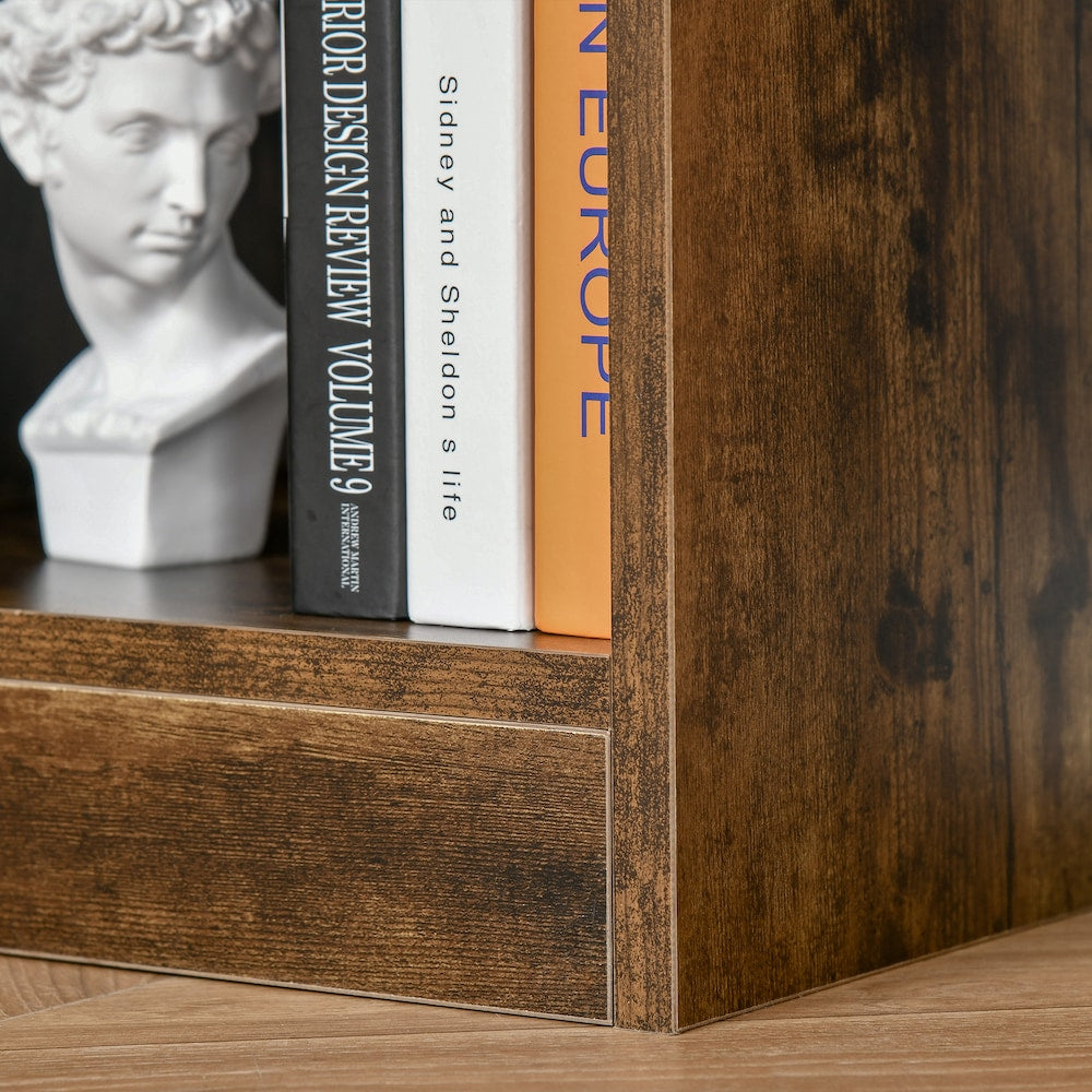 Storage Shelf 3-Tier Bookcase Display Rack Home Organizer For Home Office