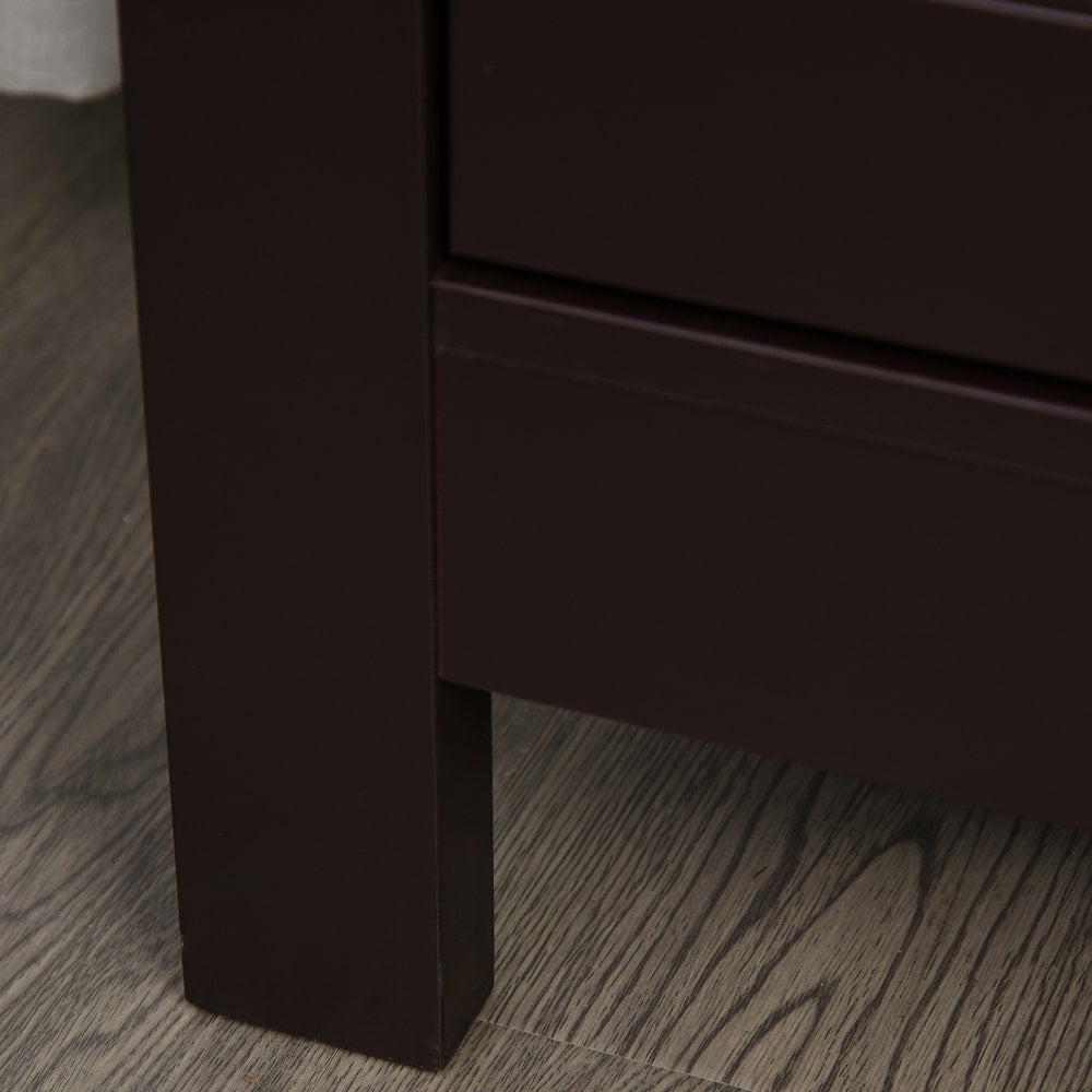 Kitchen Buffet Dining Server Storage Cabinet With Drawer Wine Rack Espresso