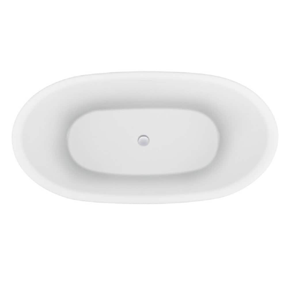 59 inch Streamline NPT91740CH Freestanding Bathtub with Internal Drain