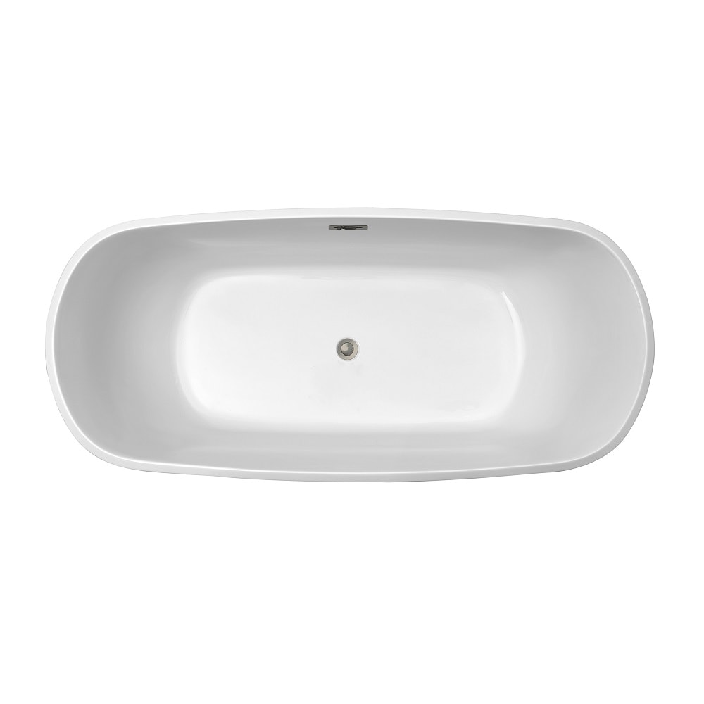 67 inch Streamline NPT9661BNK Soaking Freestanding Bathtub with Internal Drain