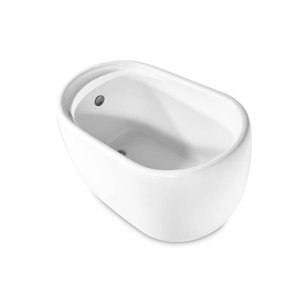 Baignoire autoportante Streamline NPT92040BNK de 51 pouces avec drain interne