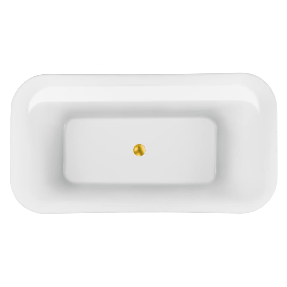 59 inch Streamline NPT91720GLD Freestanding Bathtub with Internal Drain