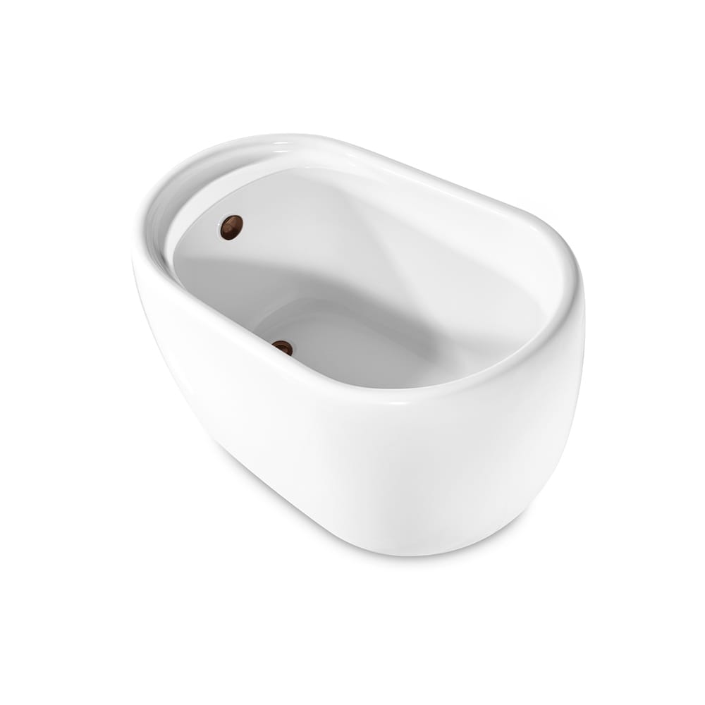 Baignoire autoportante Streamline NPT92040ORB de 51 pouces avec drain interne