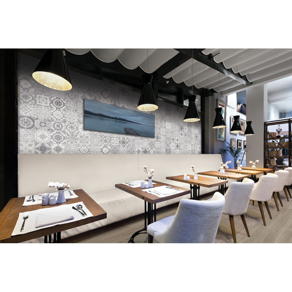 Carreaux de porcelaine pressés mats Medina Grey Mix de 8 po x 8 po (10,76 pi2/boîte)