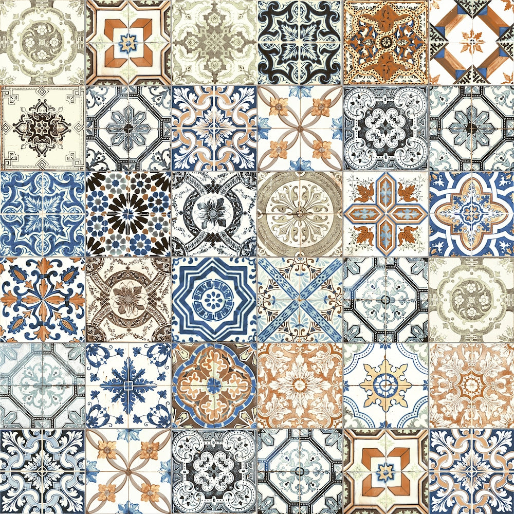 Carreaux de porcelaine pressés mats de 8 po x 8 po Medina Colour Mix (10,76 pi2/boîte)