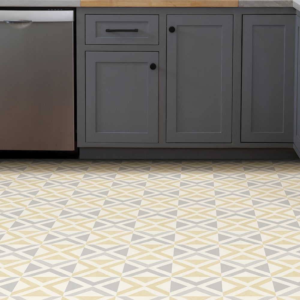 Isoceles 12-in x 12-in Peel & Stick Vinyl Tiles (20 sq.ft/case)