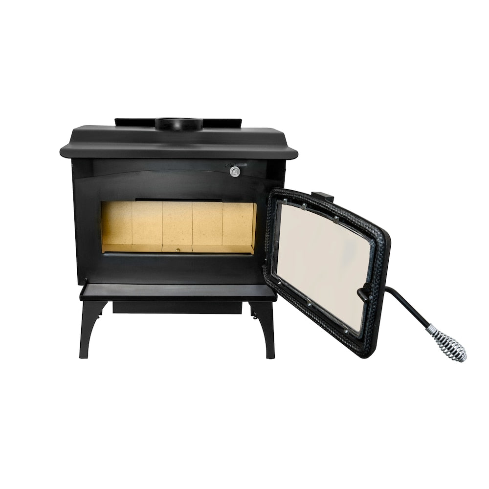 2,200 sq. ft. EPA Certified Wood Stove with Stainless Steel Ash Lip and Blower