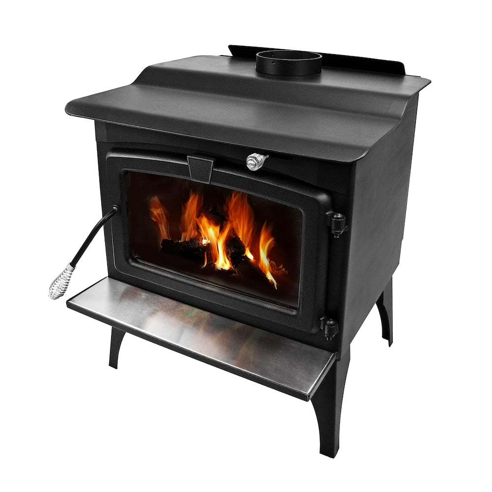 2,500 sq. ft. EPA Certified Wood Stove with Stainless Steel Ash Lip and Blower