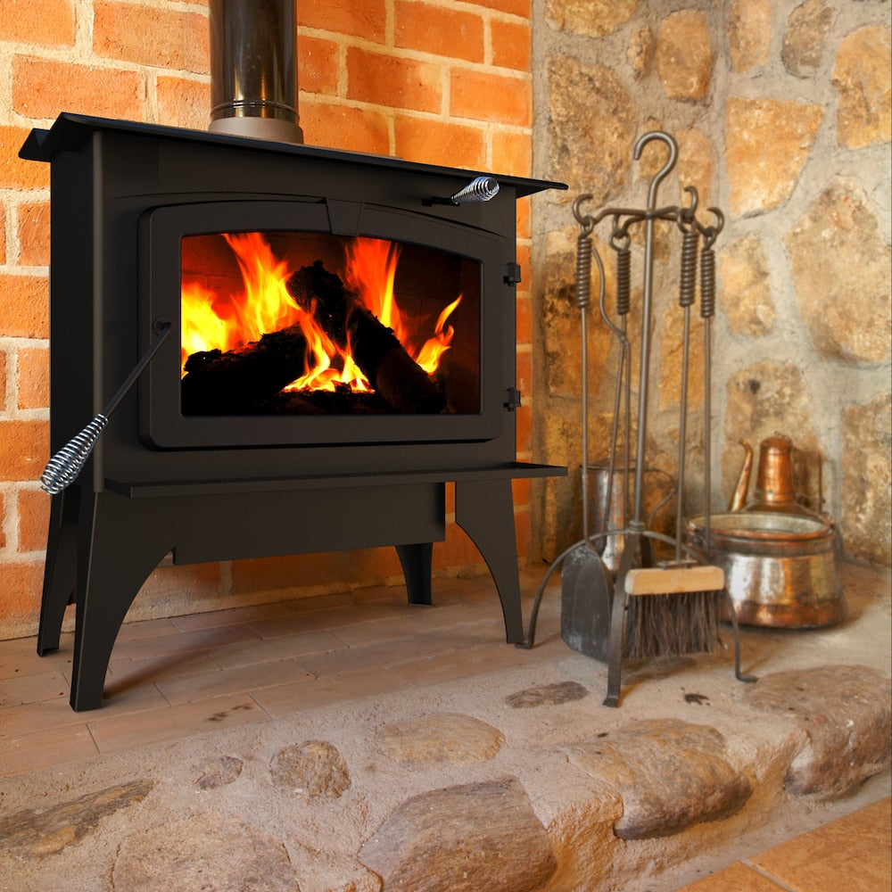 2,500 sq. ft. EPA Certified Wood Stove with Stainless Steel Ash Lip and Blower
