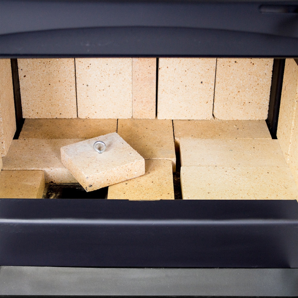 2,500 sq. ft. EPA Certified Pedestal Wood Stove with Stainless Steel Ash Lip