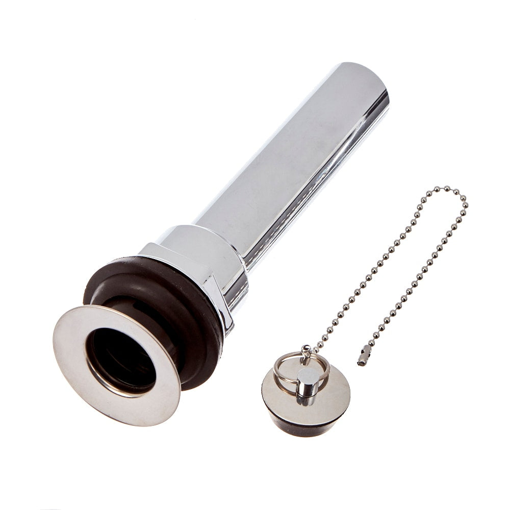 Drain de lavabo avec bouchon supérieur chromé