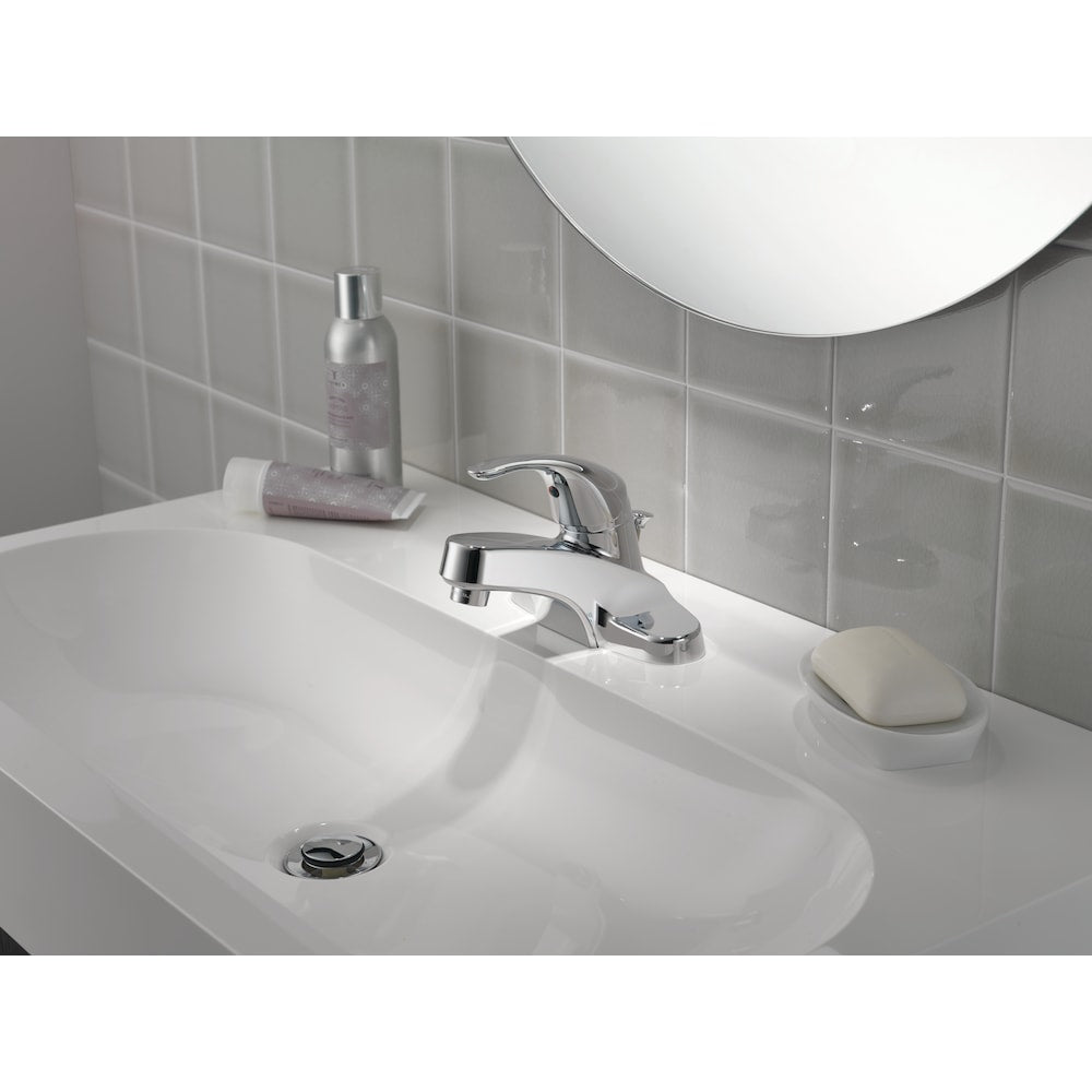 Peerless Single Handle Lever Bathroom Sink Faucet Deck Mount Standard Water Flow Chrome