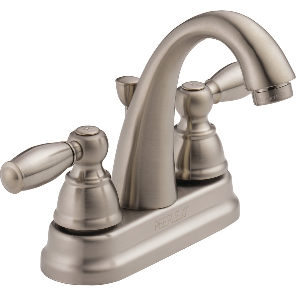 2 Handle Bathroom Sink Faucet in Brushed Nickel