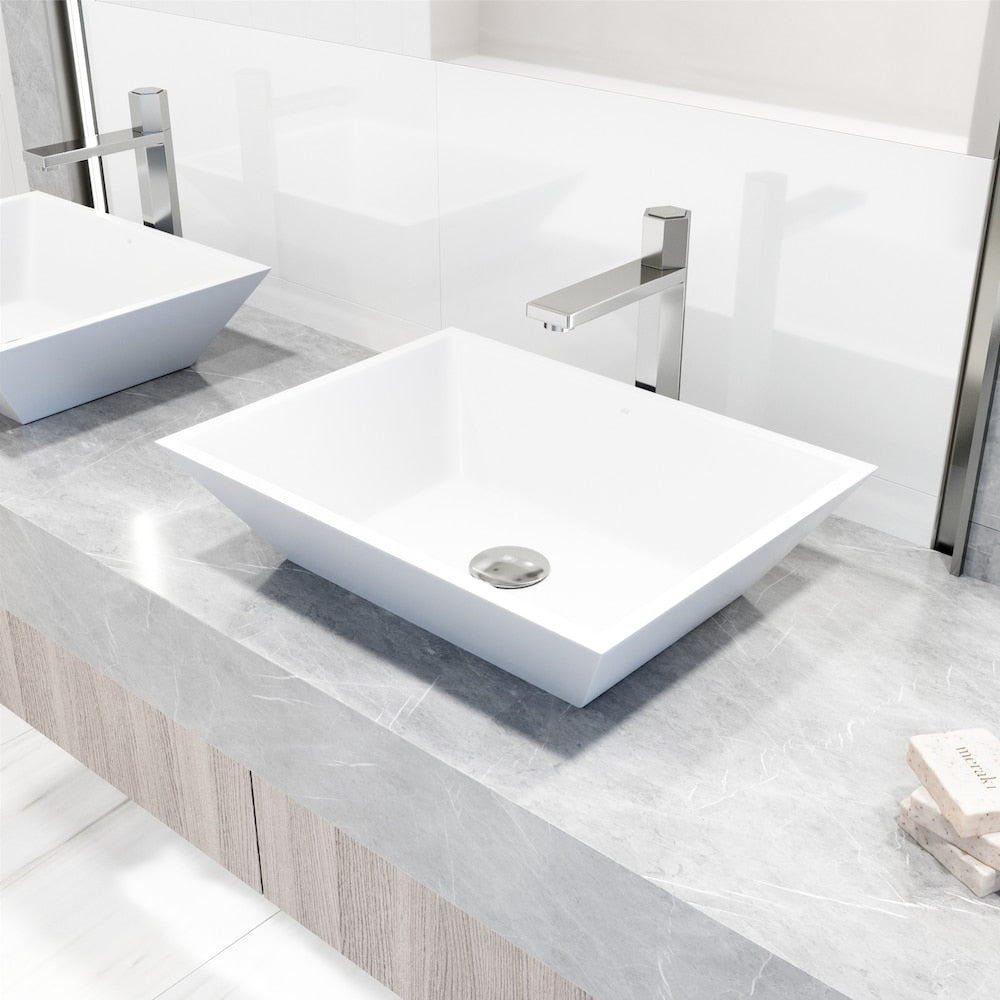 Robinet de salle de bain à poignée unique et trou unique Nova en chrome