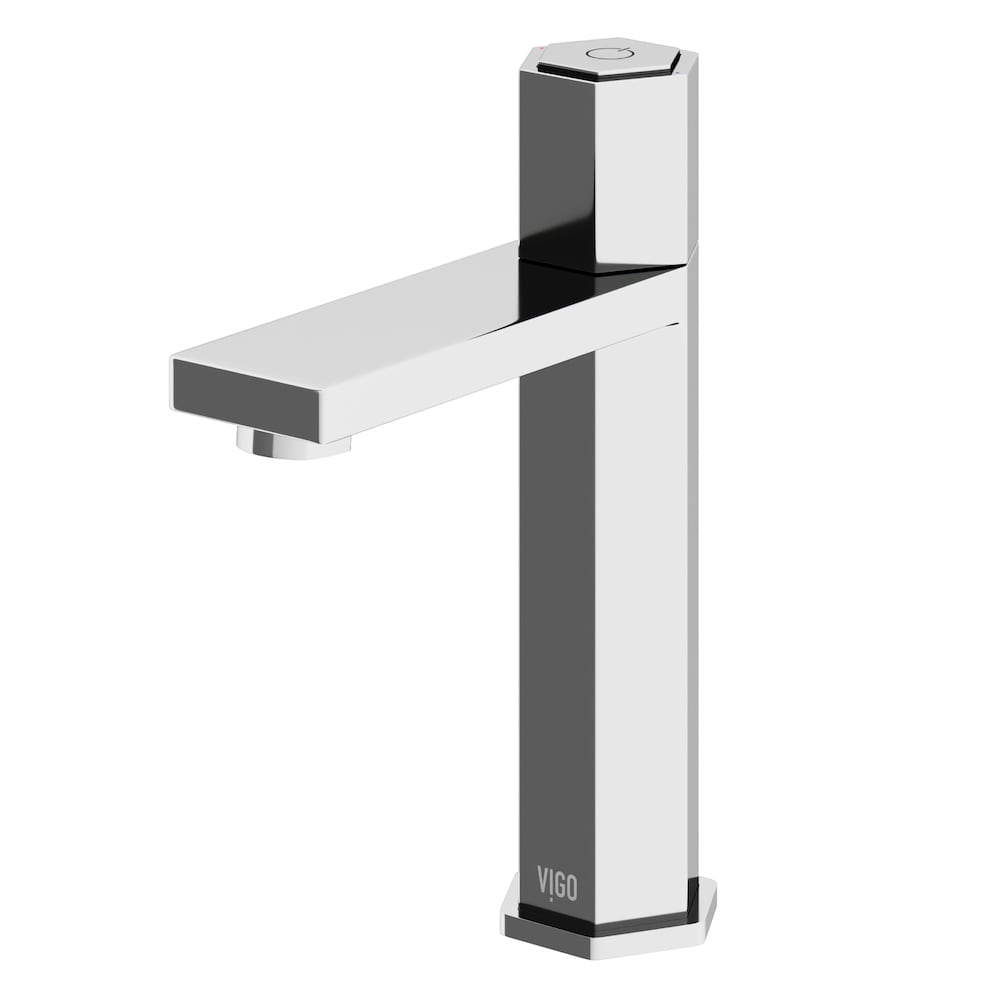 Robinet de salle de bain monotrou à poignée unique Nova en chrome