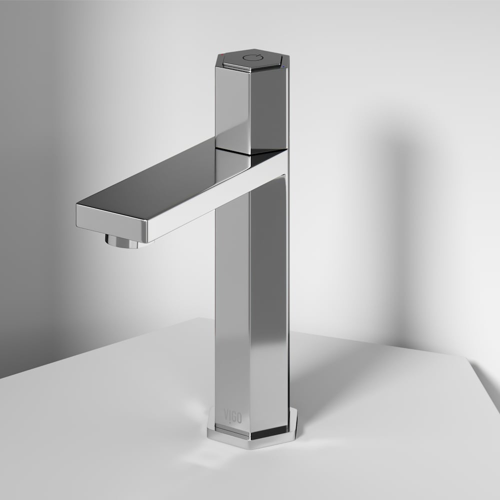 Robinet de salle de bain monotrou à poignée unique Nova en chrome