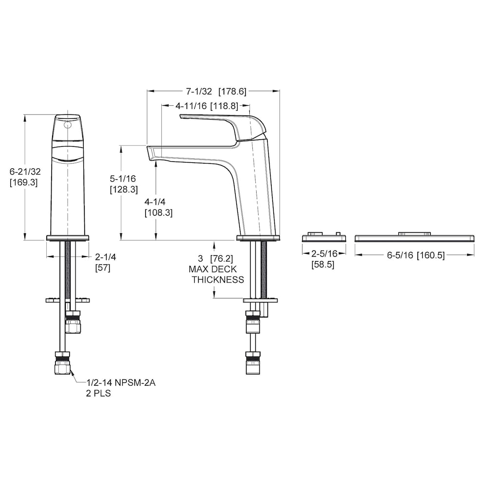 Leen Single Handle 1 or 3 Hole Polished Chrome Bathroom Sink Faucet/Tap