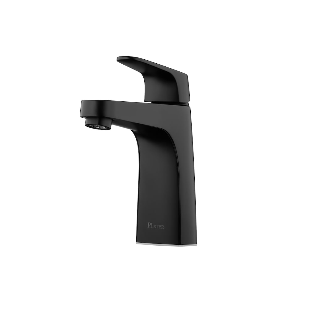 Robinet de lavabo de salle de bain noir mat à poignée unique Matlock à 1 ou 3 trous