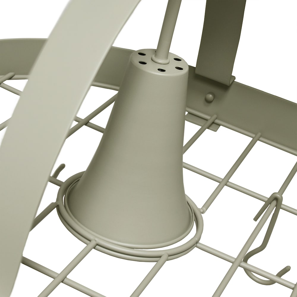 35.5 inch Slate 2 Light Kitchen Pot Rack with Downlights