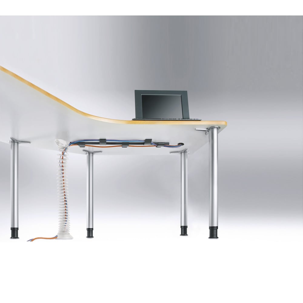 30 in to 84 in (762 mm to 2130 mm) Cable Management Spine, White