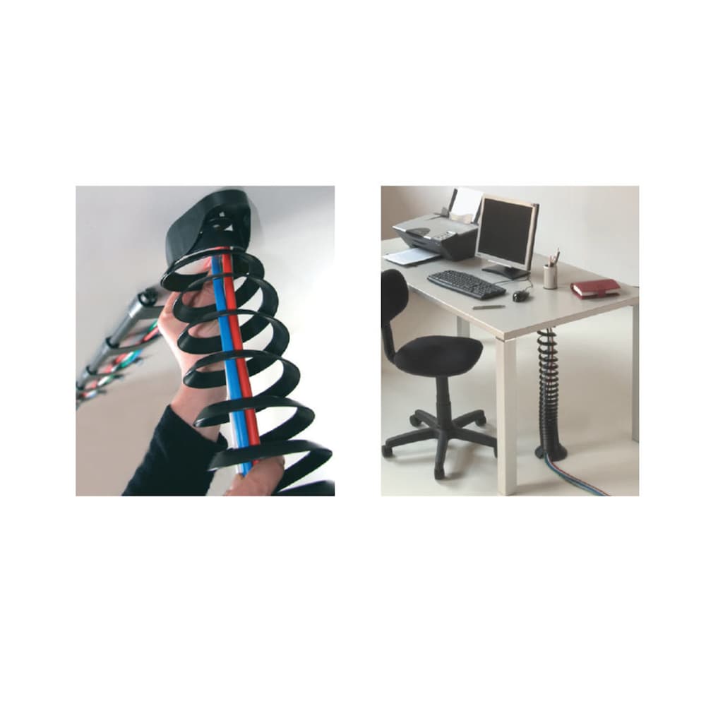 30 in to 84 in (762 mm to 2130 mm) Cable Management Spine, White