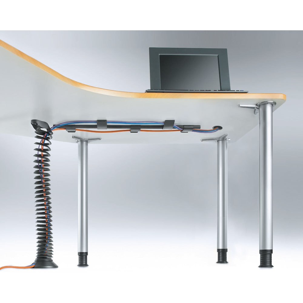 30 in to 84 in (762 mm to 2130 mm) Cable Management Spine, Silver