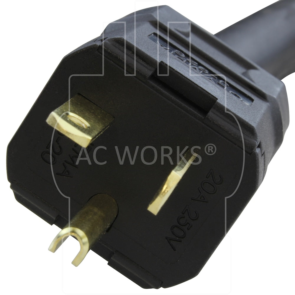 10ft SOOW 10 Gauge NEMA 6-20 20A 250V Super Duty Outdoor Rubber Extension Cord