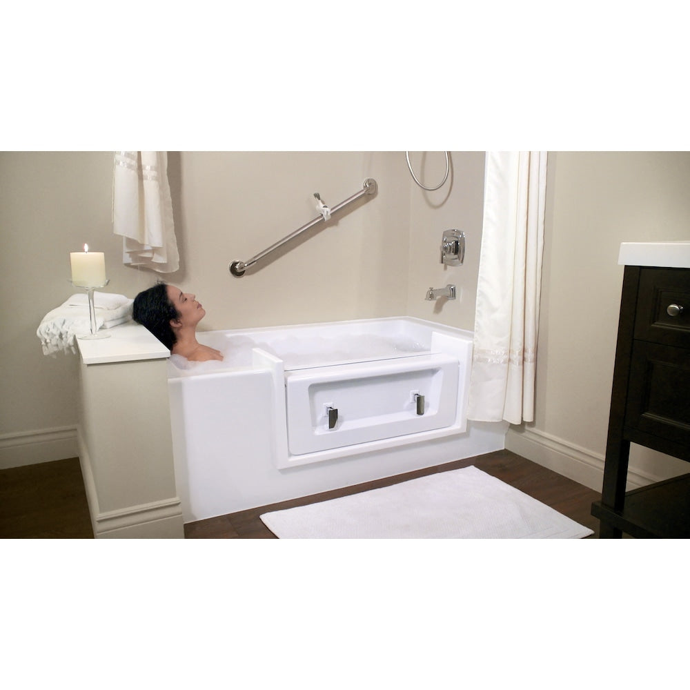 Narrow Full Convertible Bathtub Conversion Kit in White