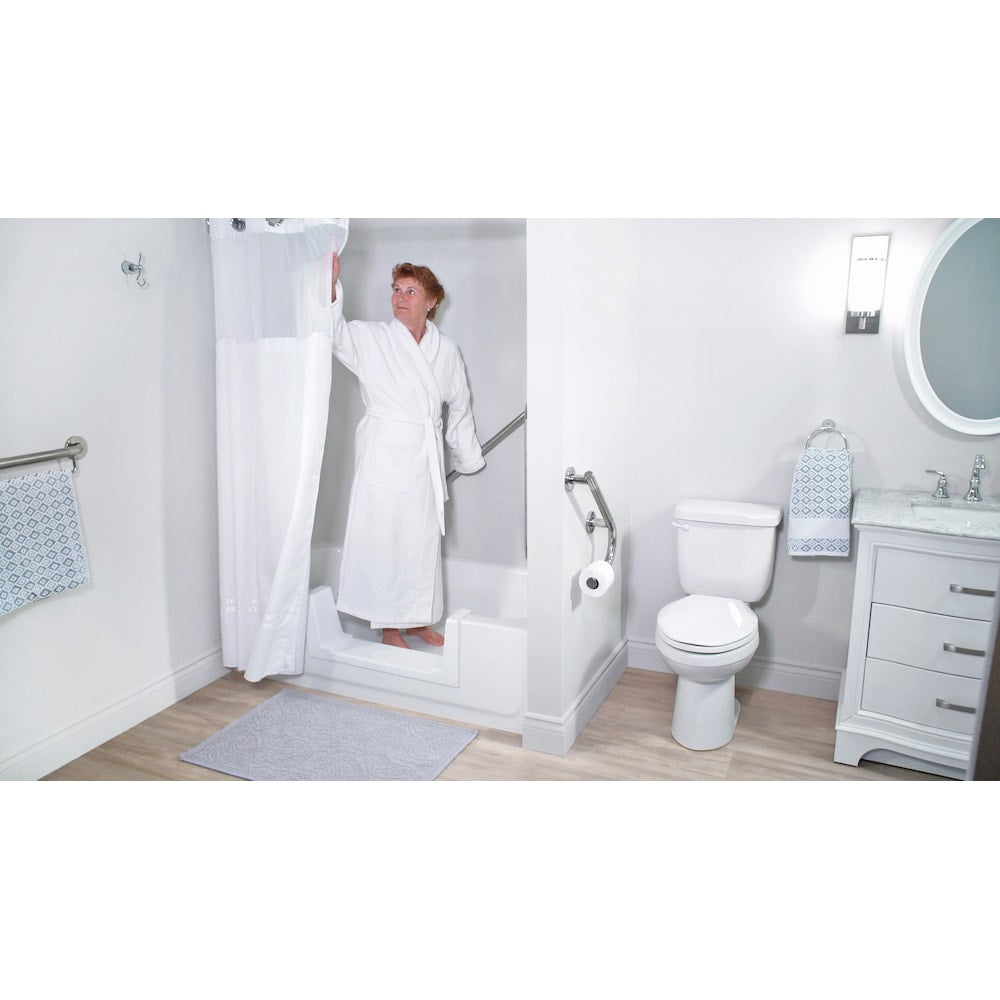 Narrow Full Convertible Bathtub Conversion Kit in White